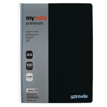 Mynote Premium PP Kapak Spiralli Çizgili Defter A4 160 Yaprak - MYNOTE