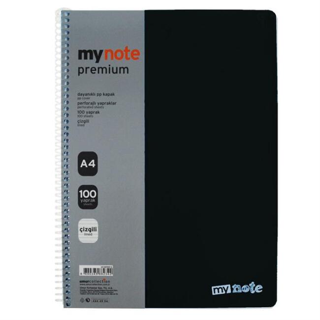 Mynote Premium PP Kapak Spiralli Çizgili Defter A4 160 Yaprak - 2