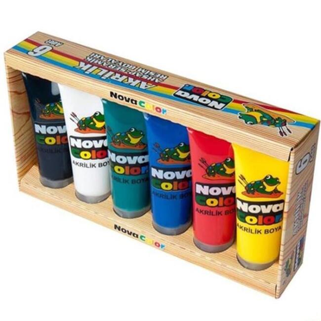 Nova Color Akrilik Boya Seti 6x75 ml - 1