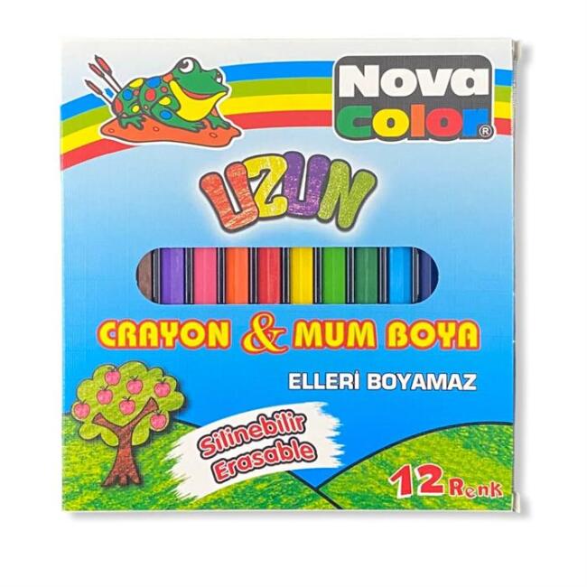 Nova Color Crayon ve Mum Boya 12’li - 1