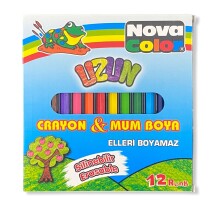 Nova Color Crayon ve Mum Boya 12’li - Nova Color (1)