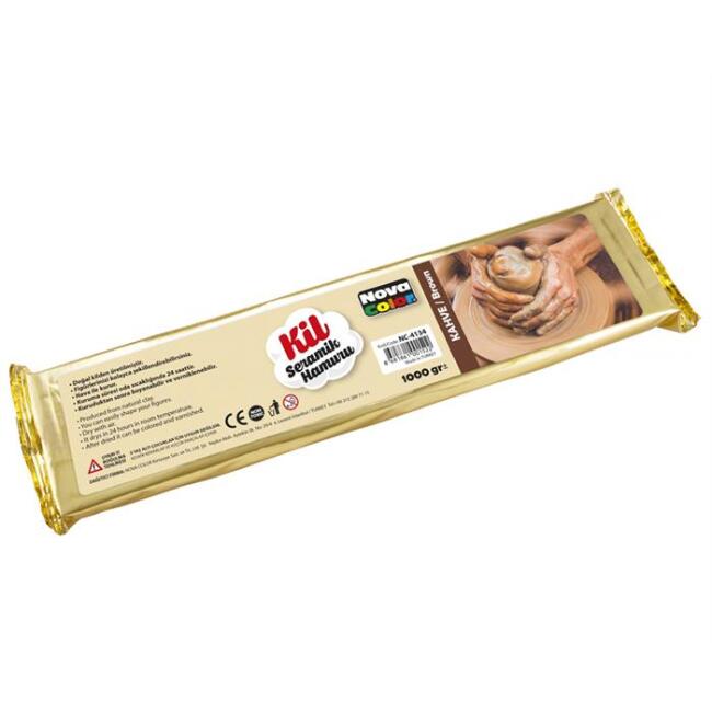 Nova Color Seramik Hamuru 1000 g Kahve - 1