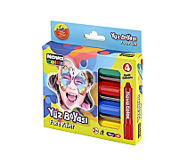 Nova Color Yüz Boyası 4 Renk N:Nc-211 Karton Kutu (Sarı,Mavi,Kırmızı,Yeşil) - 1