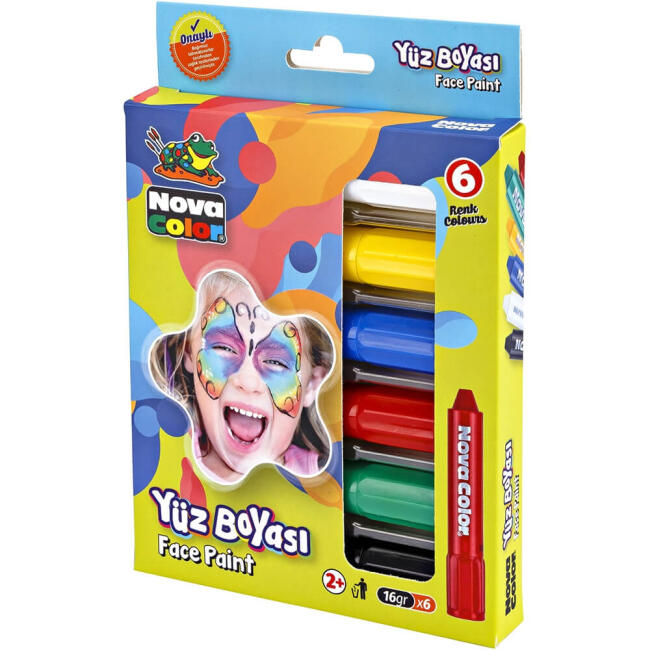 Nova Color Yüz Boyası Seti 6 Renk 212 - 1