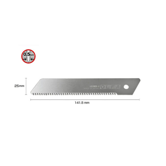 Olfa Testere Ağızlı Maket Bıçağı Yedeği 25 mm HSWB-1/1B - 4
