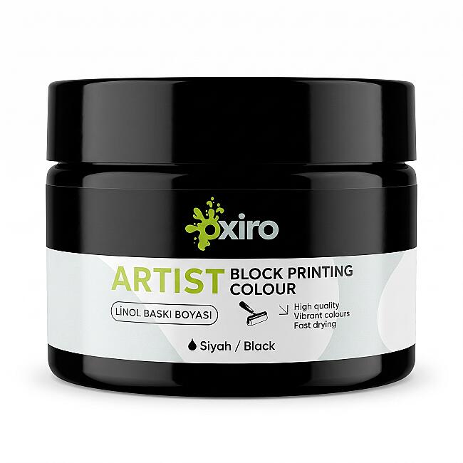 Oxiro Linol Baskı Boyası 250 ml Siyah - 1