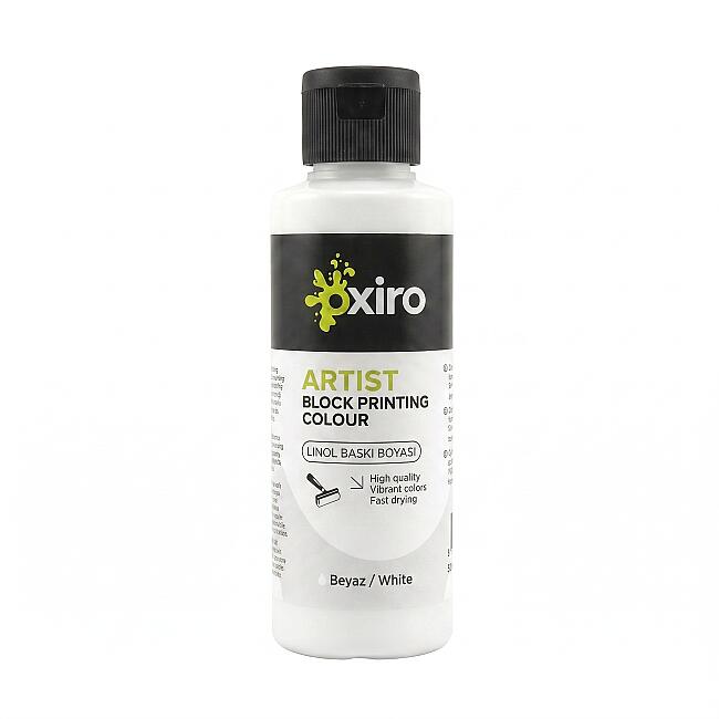 Oxiro Linol Baskı Boyası 120 ml Beyaz - 1