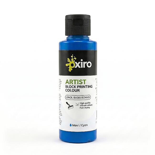Oxiro Linol Baskı Boyası 120 ml Mavi - 1