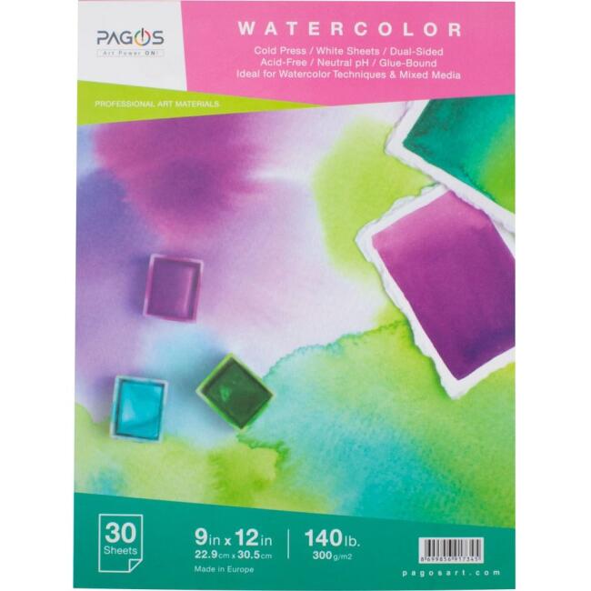 Pagos Sulu Boya Defteri 300 g 22.9x30.5 cm 30 Yaprak - 1