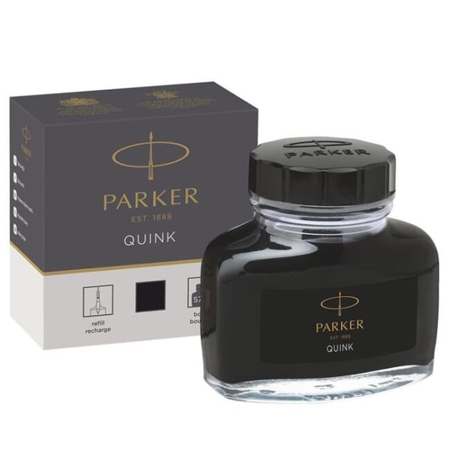 Parker Quıng Dolmakalem Mürekkebi 57Ml Siyah Yıkanabılır - 4