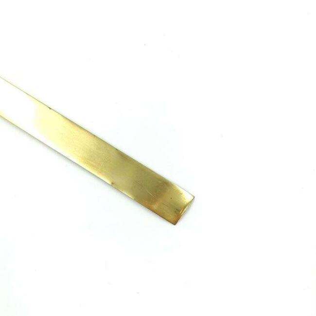Paslanmaz Metal Pirinç Şerit Levha 0.5 mm 1x100 cm - 1