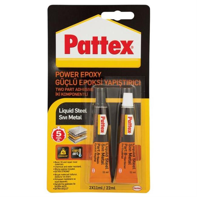 Pattex Güçlü Epoksi Yapıştırıcı İki Kompenentli 2x11ml - 1