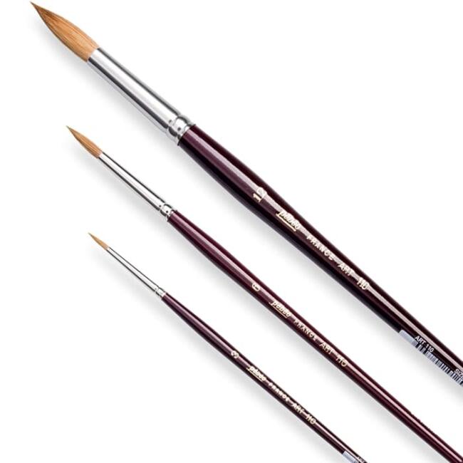 Pebeo Seri 110 Yuvarlak Samur Kılı Fırça No:0000 - 2