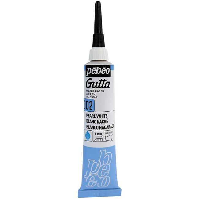 Pebeo Gutta İpek Kontür Boyası İnci Beyazı 20 ml - 1
