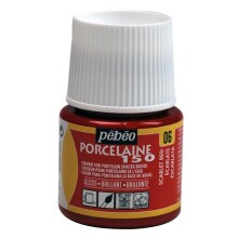 Pebeo Porcelaine 150 Porselen Boyası 45 ml Scarlet Red 06 - 5