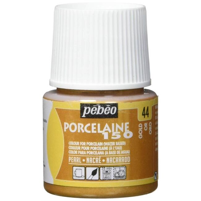 Pebeo Porcelaine 150 Porselen Boyası 45 ml Gold 44 - 1