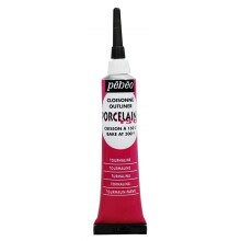 Pebeo Porselen Kontürü 20 ml Tourmaline Red - 3