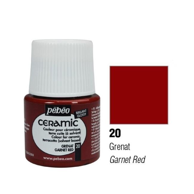 Pebeo Seramik Boyası Garnet Red 45 ml - 2
