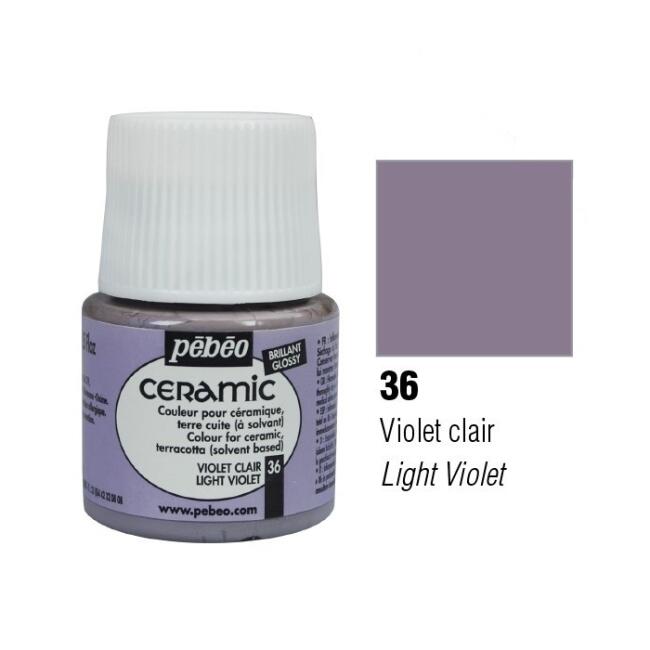 Pebeo Ceramic Seramik Boyası 45 ml Light Violet 36 - 2