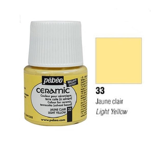 Pebeo Ceramic Seramik Boyası 45 ml Light Yellow 33 - 1