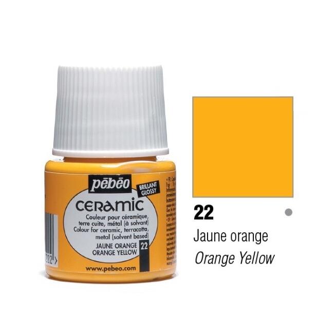 Pebeo Seramik Boyası Orange Yellow 45 ml - 2