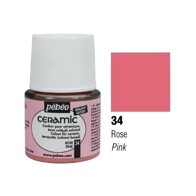Pebeo Seramik Boyası Pink 45 ml - 1