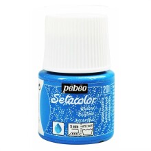 Pebeo Setacolor Glitter Kumaş Boyası 45 ml Aquamarine - Pebeo