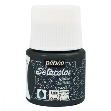 Pebeo Setacolor Glitter Kumaş Boyası 45 ml Onyx - 1
