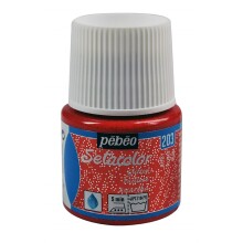 Pebeo Setacolor Glitter Kumaş Boyası 45 ml Ruby - Pebeo