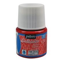 Pebeo Setacolor Glitter Kumaş Boyası 45 ml Ruby - 1