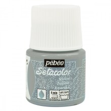 Pebeo Setacolor Glitter Kumaş Boyası 45 ml Silver - Pebeo