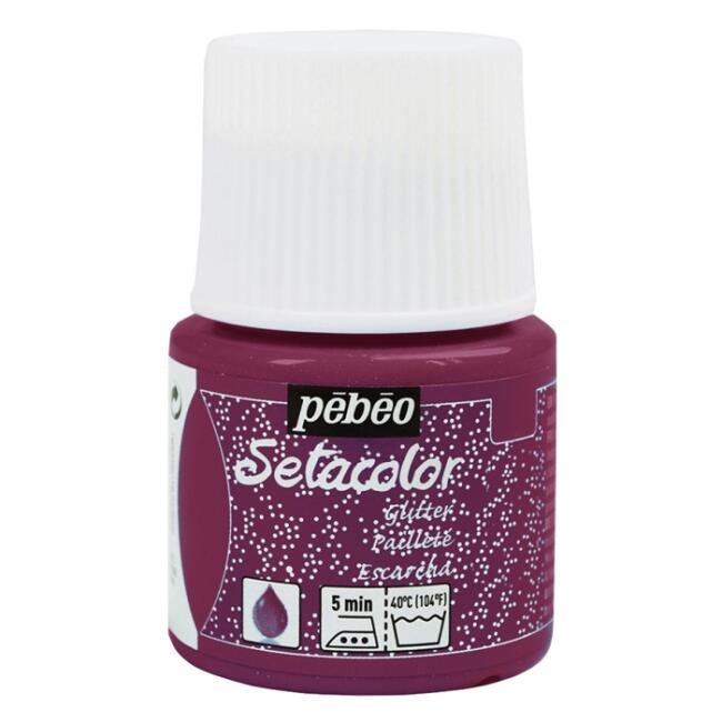 Pebeo Setacolor Glitter Kumaş Boyası 45 ml Tourmaline - 1