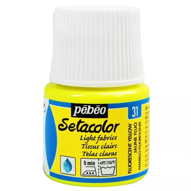 Pebeo Setacolor Kumaş Boyası 45 ml Flo. Yellow - 2