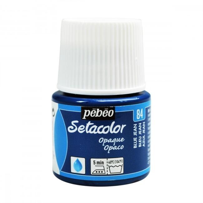 Pebeo Setacolor Opak Kumaş Boyası 45 ml Blue Jean - 1