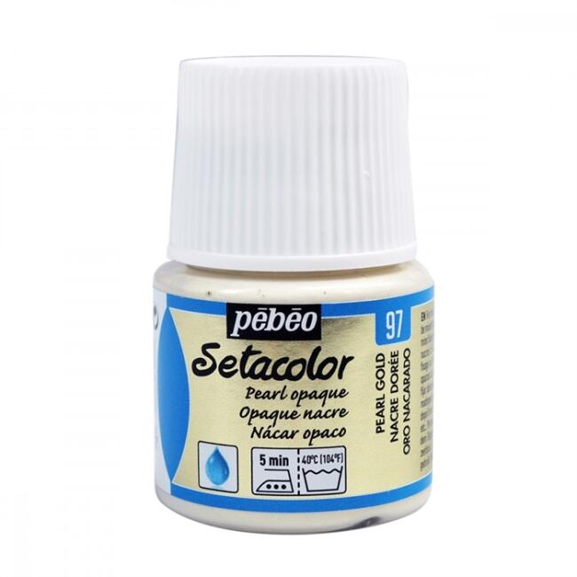 Pebeo Setacolor Opak Kumaş Boyası 45 ml Pearl Gold - 1