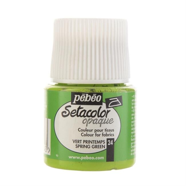 Pebeo Setacolor Opak Kumaş Boyası 45 ml Spring Green 24 - 1