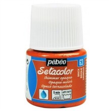 Pebeo Setacolor Shimmer Parlak Opak Kumaş Boyası 45 ml Brick - Pebeo (1)