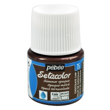 Pebeo Setacolor Shimmer Parlak Opak Kumaş Boyası 45 ml Chocolate Chip - Pebeo