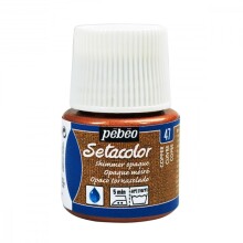 Pebeo Setacolor Shimmer Parlak Opak Kumaş Boyası 45 ml Copper - Pebeo