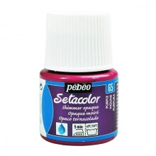 Pebeo Setacolor Shimmer Parlak Opak Kumaş Boyası 45 ml Purple - Pebeo (1)