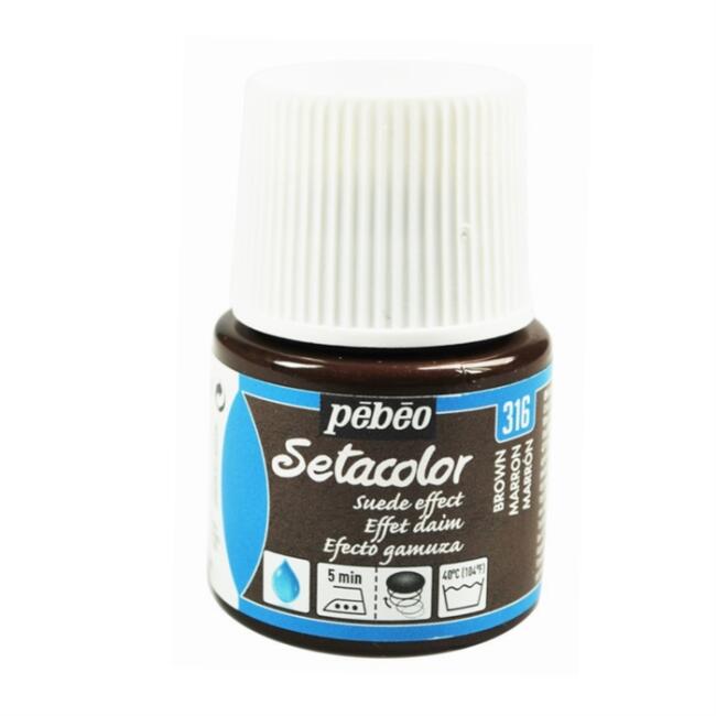 Pebeo Setacolor Suede Effect Kumaş Boyası 45 ml Brown - 1