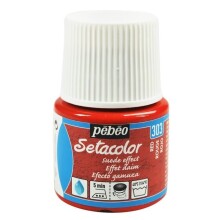 Pebeo Setacolor Suede Effect Kumaş Boyası 45 ml Red - Pebeo