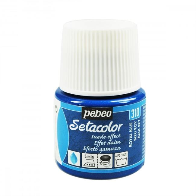 Pebeo Setacolor Suede Effect Kumaş Boyası 45 ml Royal Blue - 2