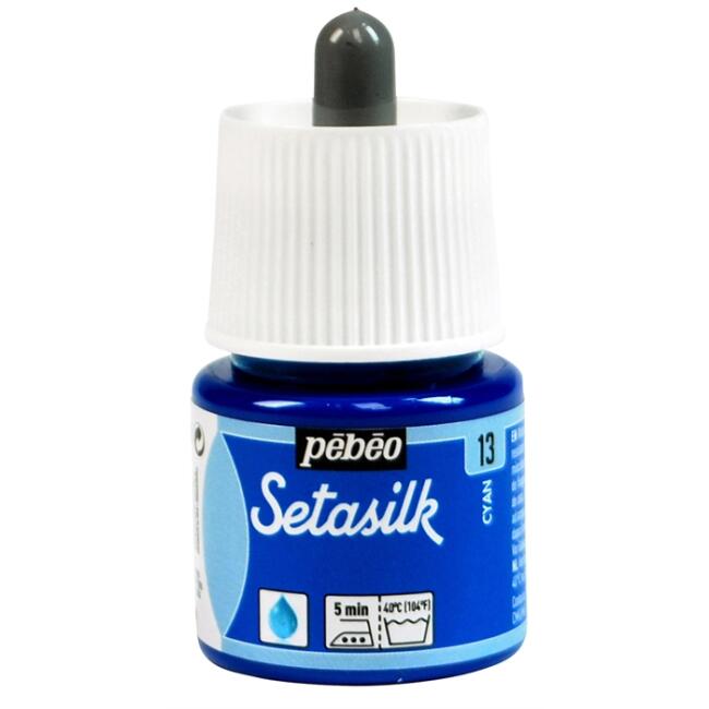 Pebeo Setasilk İpek Boyası 45 ml Cyan - 2