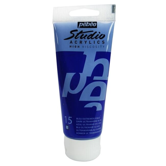 Pebeo Studio Akrilik Boya 100 ml Dark Ultramarine Blue 15 - 1