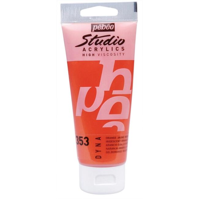 Pebeo Studio Akrilik Boya 100 ml Iridescent Orange Yellow 353 - 1