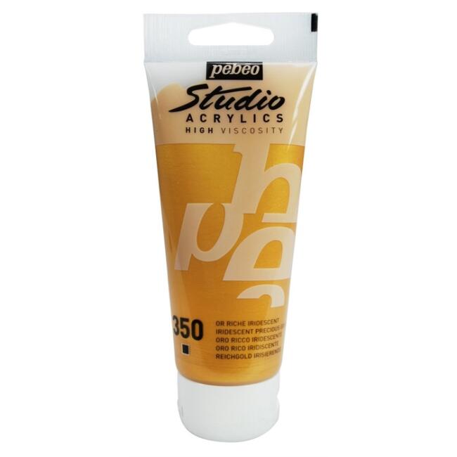 Pebeo Studio Akrilik Boya 100 ml Iridescent Precious Gold 350 - 1