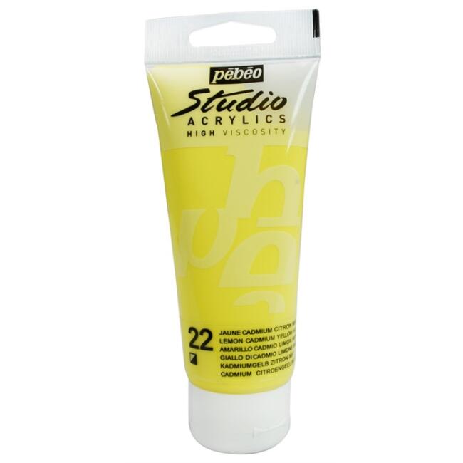 Pebeo Studio Akrilik Boya 100 ml Lemon Cadmium Yellow 22 - 1