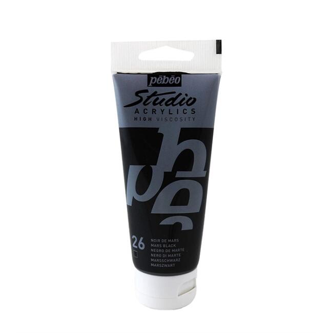 Pebeo Studio Akrilik Boya 100 ml Mars Black 26 - 1