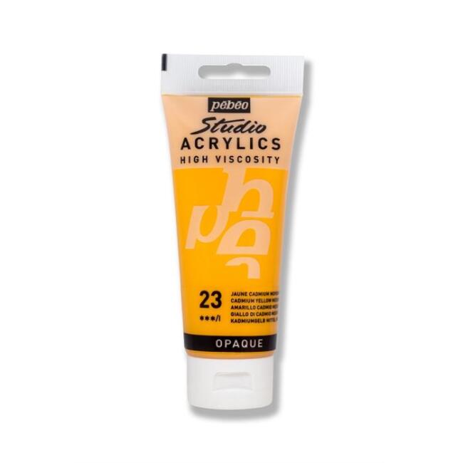 Pebeo Studio Akrilik Boya 100 ml Medium Cadmium Yellow Hue 23 - 1